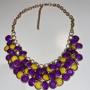 Yellow, Purple Gold necklace